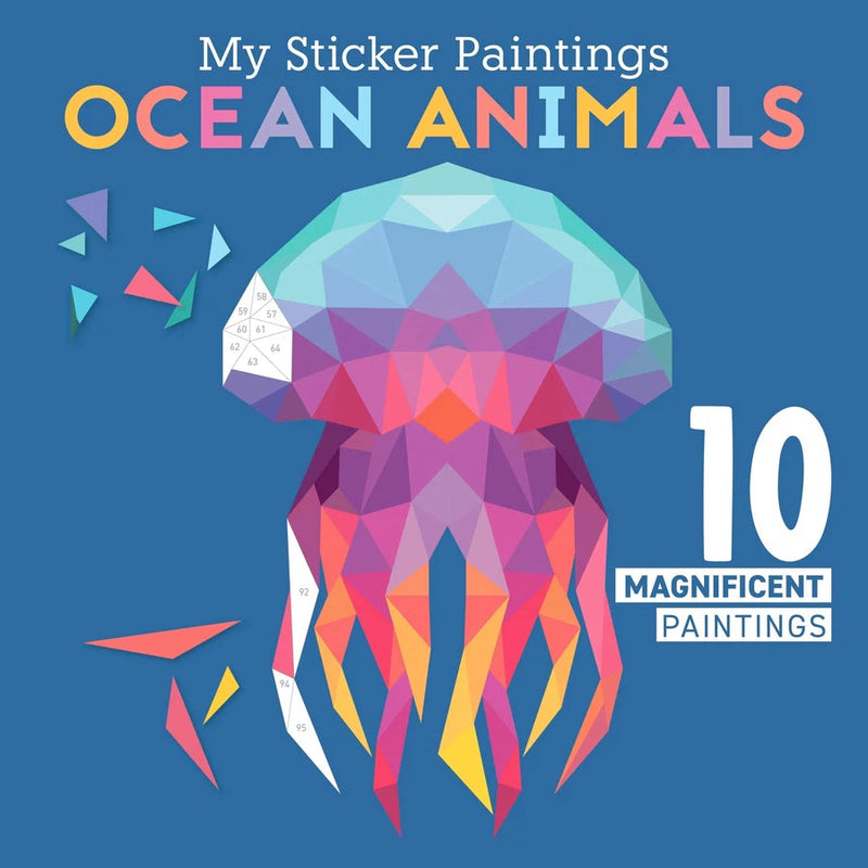 My Sticker Paintings: Ocean Animals-Children’s interactive & activity books & packs-買書書 BuyBookBook