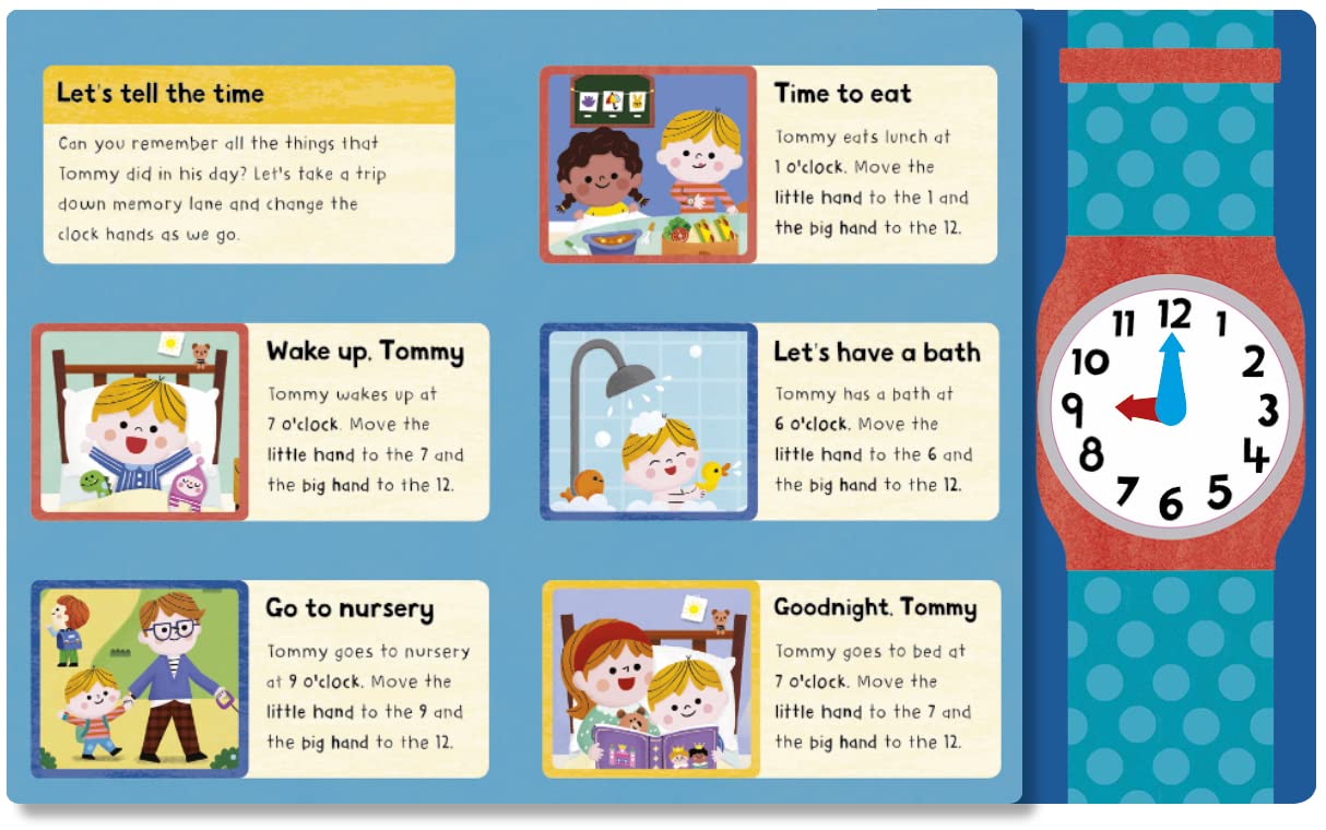 My First Clock Book: Learn to Tell the Time (Campbell Books)-Nonfiction: 學前基礎 Preschool Basics-買書書 BuyBookBook