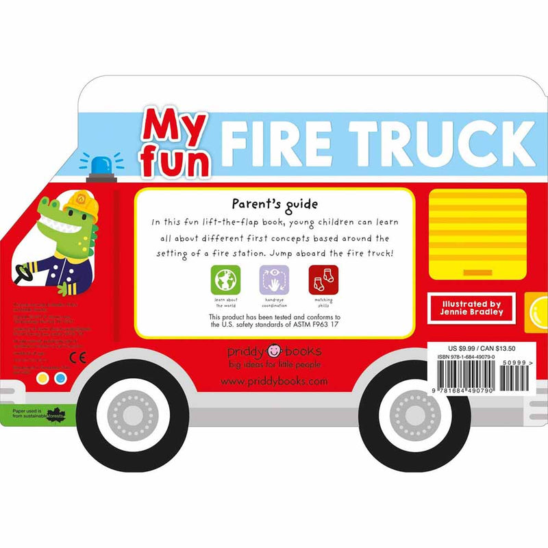 My Fun Flap Book - My Fun Fire Truck (Board Book) Priddy