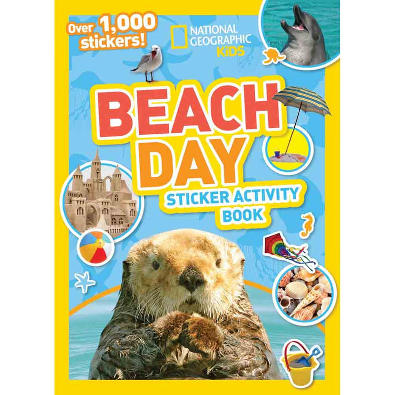 National Geographic Kids Beach Day Sticker Activity Book-Children’s interactive and activity books and kits-買書書 BuyBookBook