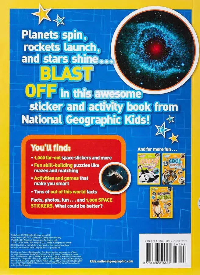 National Geographic Kids Super Space Sticker Activity Book-Children’s interactive and activity books and kits-買書書 BuyBookBook