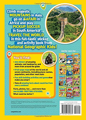 NGK Sticker Activity Book - World Atlas - 買書書 BuyBookBook