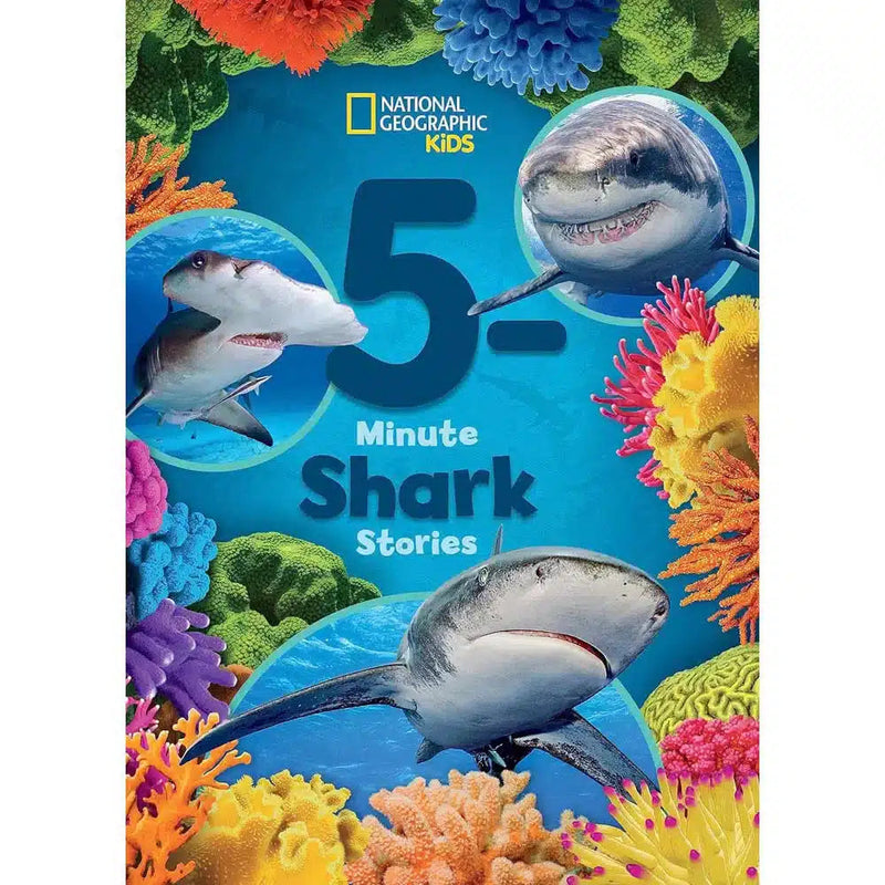 5-Minute Shark Stories (National Geographic Kids) (Alli Brydon)-Nonfiction: 動物植物 Animal & Plant-買書書 BuyBookBook