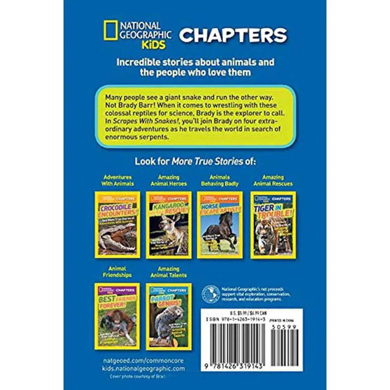 National Geographic Kids Chapters: Scrapes With Snakes-Children’s / Teenage fiction: General and modern fiction-買書書 BuyBookBook