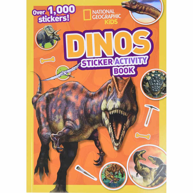 National Geographic Kids Dinos Sticker Activity Book-Children’s interactive and activity books and kits-買書書 BuyBookBook