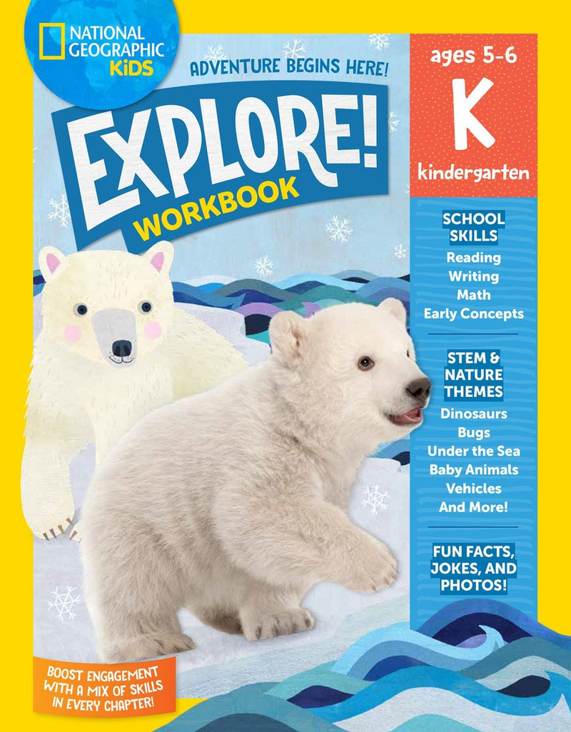 National Geographic Kids Explore Workbook Kindergarten-Educational: General studies, educational skills and competencies-買書書 BuyBookBook