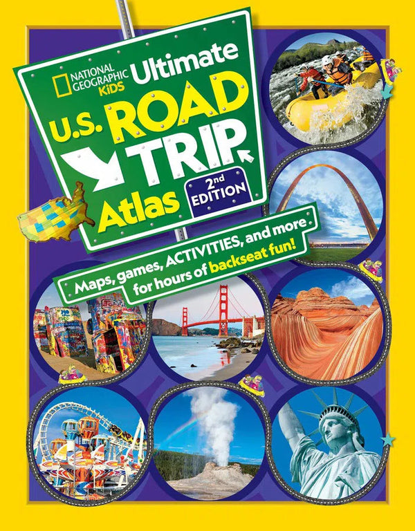 National Geographic Kids Ultimate U.S. Road Trip Atlas, 2nd Edition-Children’s / Teenage reference material-買書書 BuyBookBook