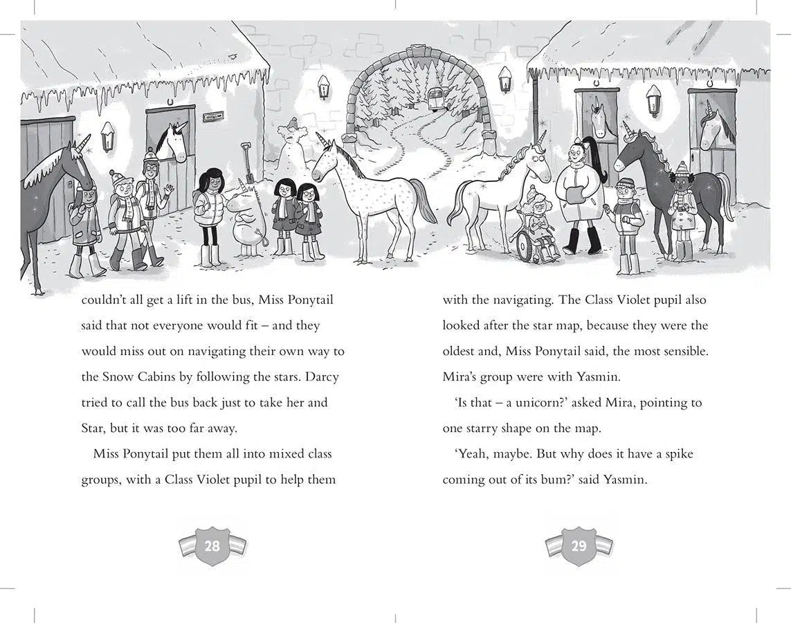 Naughtiest Unicorn #09, The - in a Winter Wonderland (Paperback) (UK)(aka Dave the Unicorn)(Pip Bird) Harpercollins (UK)