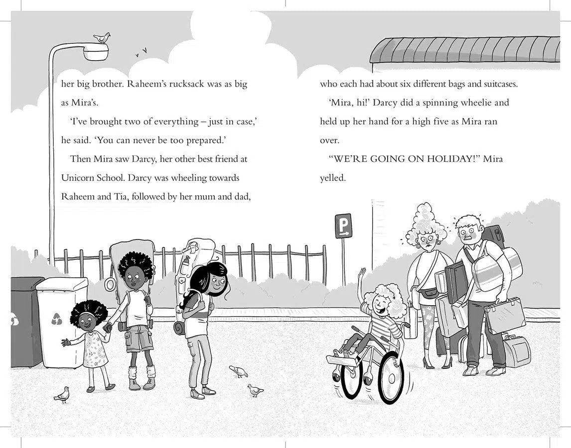 Naughtiest Unicorn #08, The - on Holiday (Paperback) (UK)(aka Dave the Unicorn)(Pip Bird) Harpercollins (UK)