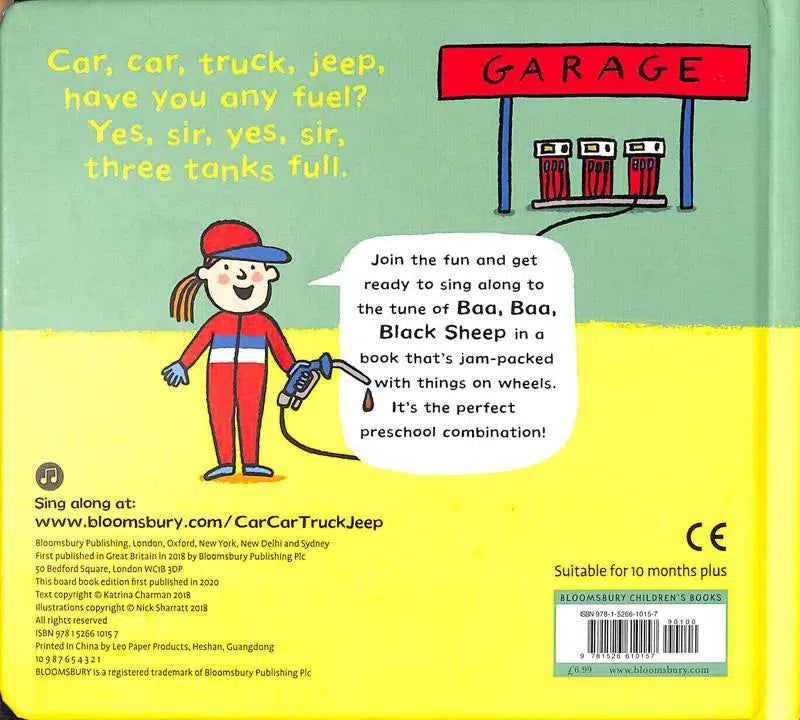 New Nursery Rhymes - Car, Car, Truck, Jeep (Nick Sharratt)-Fiction: 兒童繪本 Picture Books-買書書 BuyBookBook