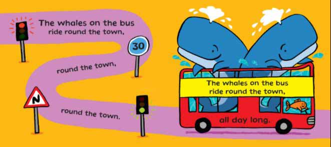 New Nursery Rhymes - The Whales on the Bus (Paperback)(Nick Sharratt) Bloomsbury