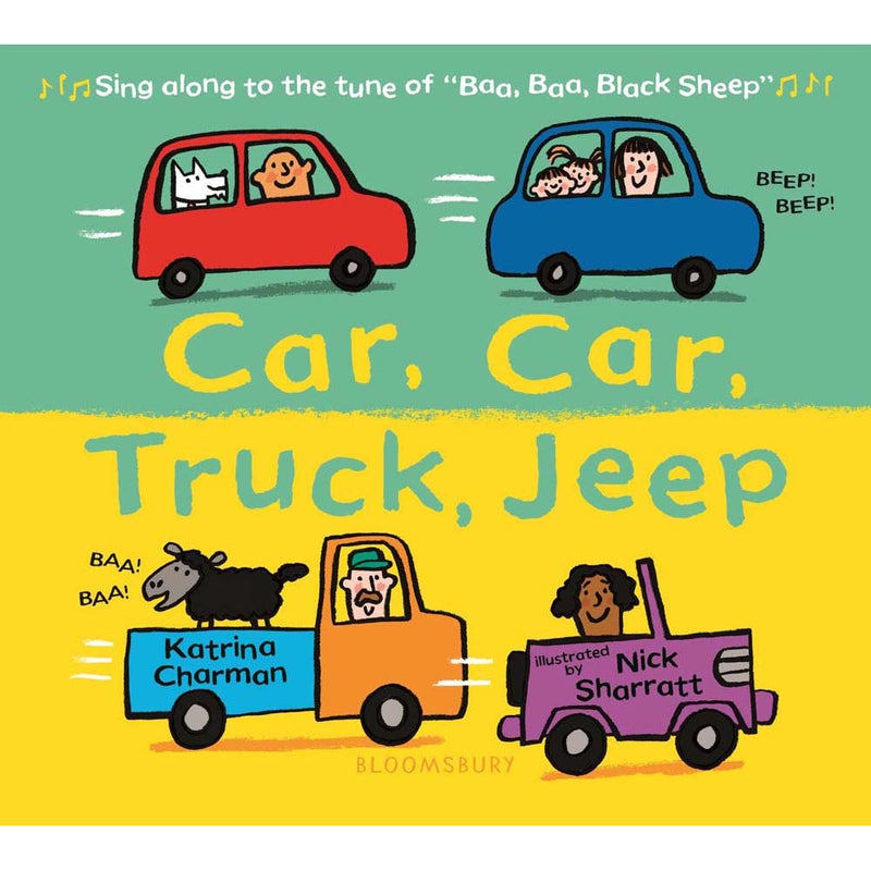 New Nursery Rhymes - Car, Car, Truck, Jeep (Nick Sharratt)-Fiction: 兒童繪本 Picture Books-買書書 BuyBookBook