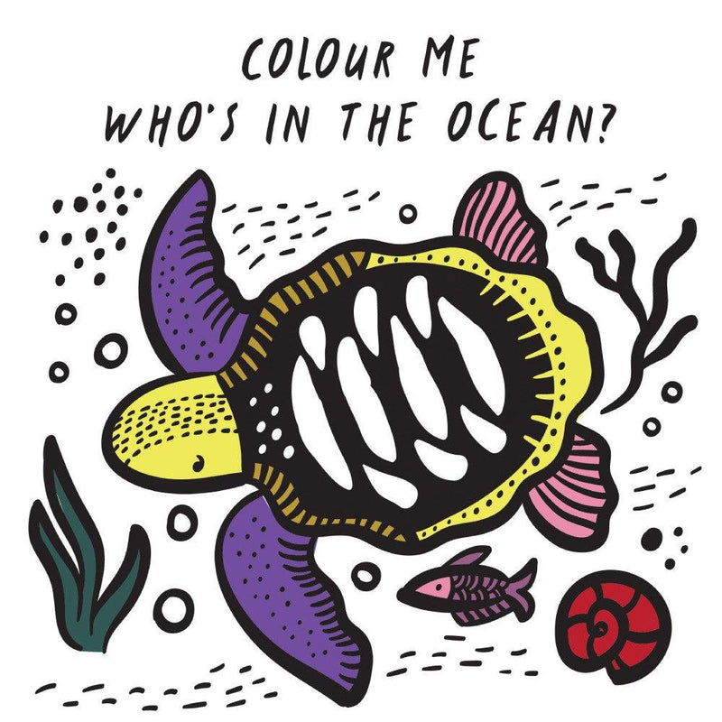 Colour Me Bath Book: Who's in the Ocean?-Activity: 創作手工 Creating & Crafting-買書書 BuyBookBook