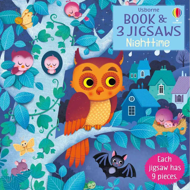 Night time (Usborne Book and 3 Jigsaws) (9pcs x 3 sets) Usborne