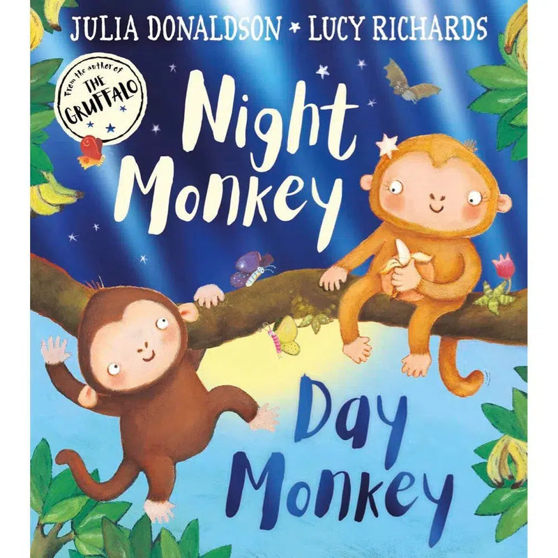 Night Monkey, Day Monkey (Paperback) (Julia Donaldson)-Fiction: 兒童繪本 Picture Books-買書書 BuyBookBook