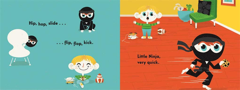 Ninja, Ninja, Never Stop! (Board Book) - 買書書 BuyBookBook