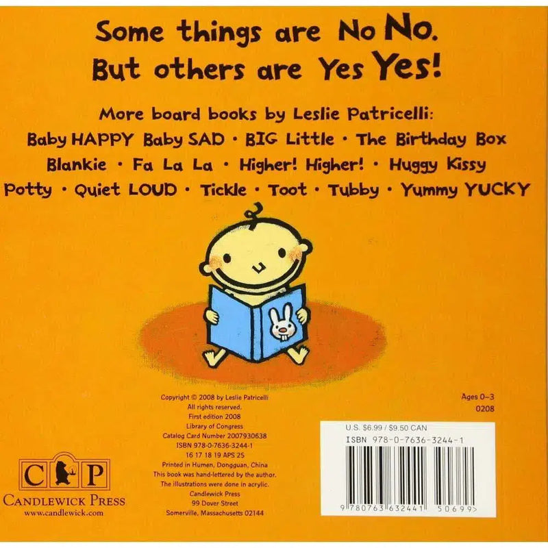 No No Yes Yes (Board Book) (Leslie Patricelli) Candlewick Press