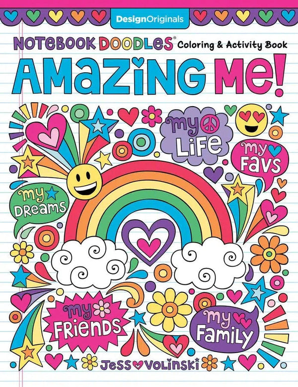 Notebook Doodles Amazing Me-Adult colouring & activity books-買書書 BuyBookBook