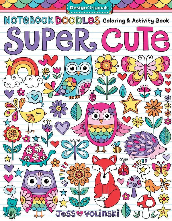 Notebook Doodles Super Cute-Adult colouring & activity books-買書書 BuyBookBook