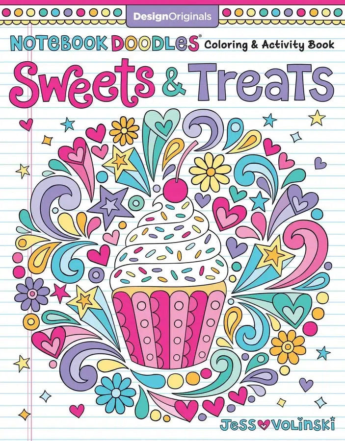 Notebook Doodles Sweets & Treats-Adult colouring & activity books-買書書 BuyBookBook