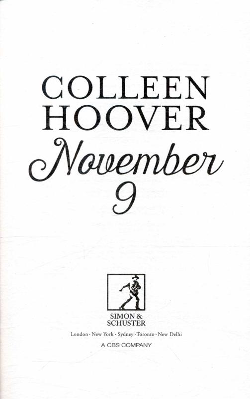 November 9 (Colleen Hoover)-Fiction: 劇情故事 General-買書書 BuyBookBook