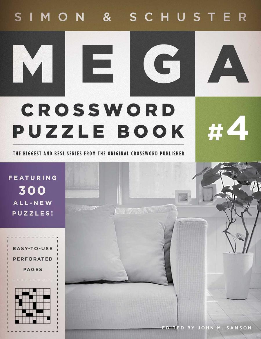 Simon & Schuster Mega Crossword Puzzle Book #4-Hobbies/ quizzes/ games-買書書 BuyBookBook