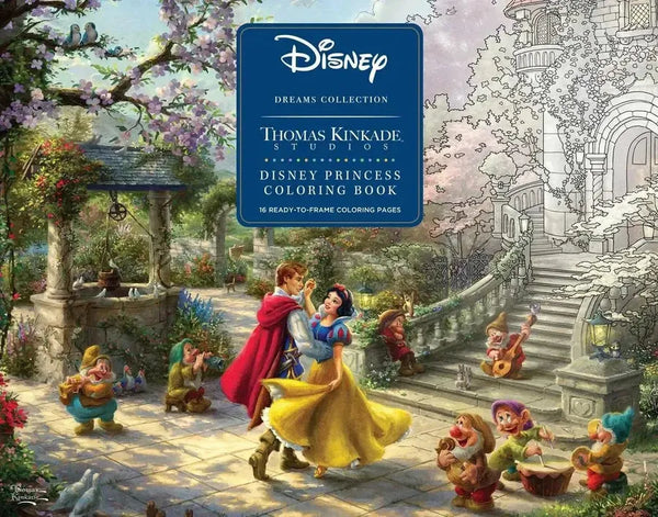Disney Dreams Collection Thomas Kinkade Studios Disney Princess Coloring Poster-Lifestyle and Leisure-買書書 BuyBookBook