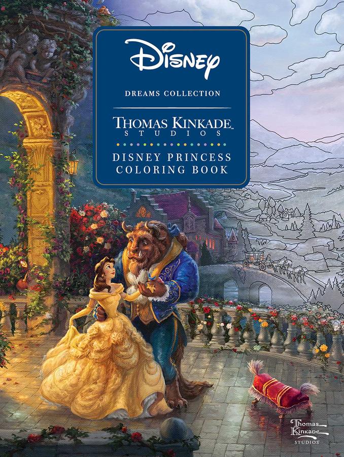 Disney Dreams Collection Thomas Kinkade Studios Disney Princess Coloring Book-Children’s interactive and activity books and kits-買書書 BuyBookBook