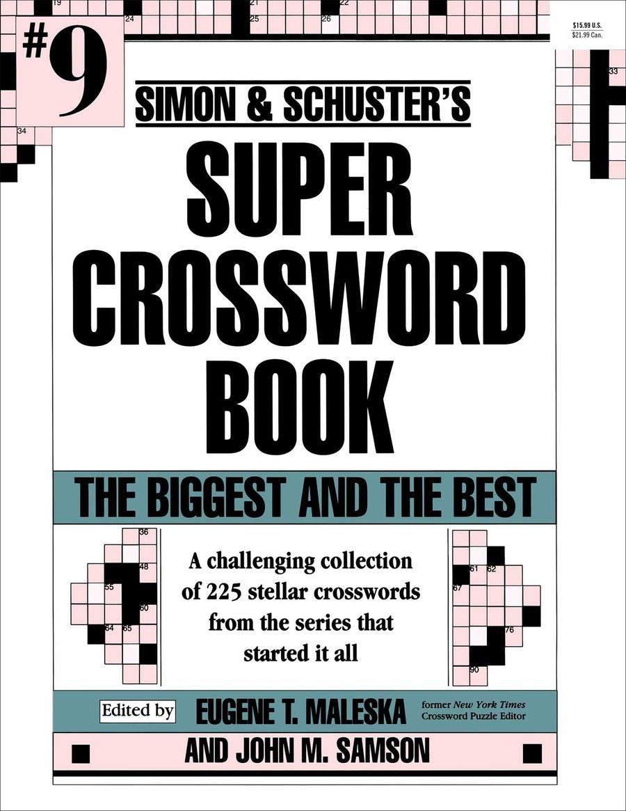 Simon & Schuster Super Crossword Puzzle Book #9-Hobbies/ quizzes/ games-買書書 BuyBookBook