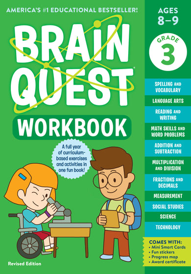 Brain Quest Workbook: 3rd Grade Revised Edition-Children’s / Teenage general interest: General knowledge and interesting facts-買書書 BuyBookBook