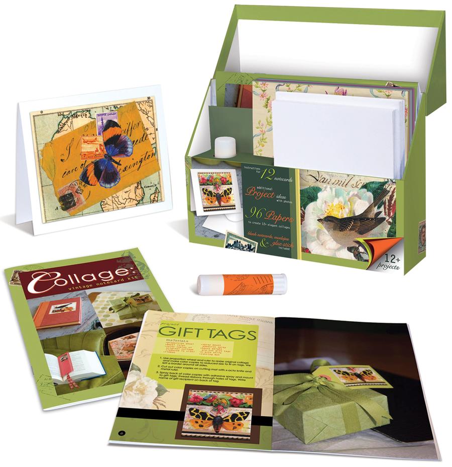 Collage: Vintage Notecard Kit-Lifestyle and Leisure-買書書 BuyBookBook