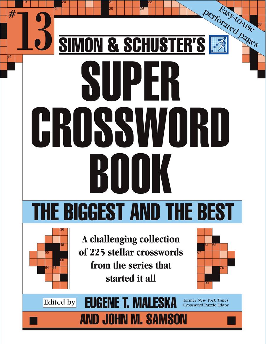Simon & Schuster Super Crossword Puzzle Book #13-Hobbies/ quizzes/ games-買書書 BuyBookBook
