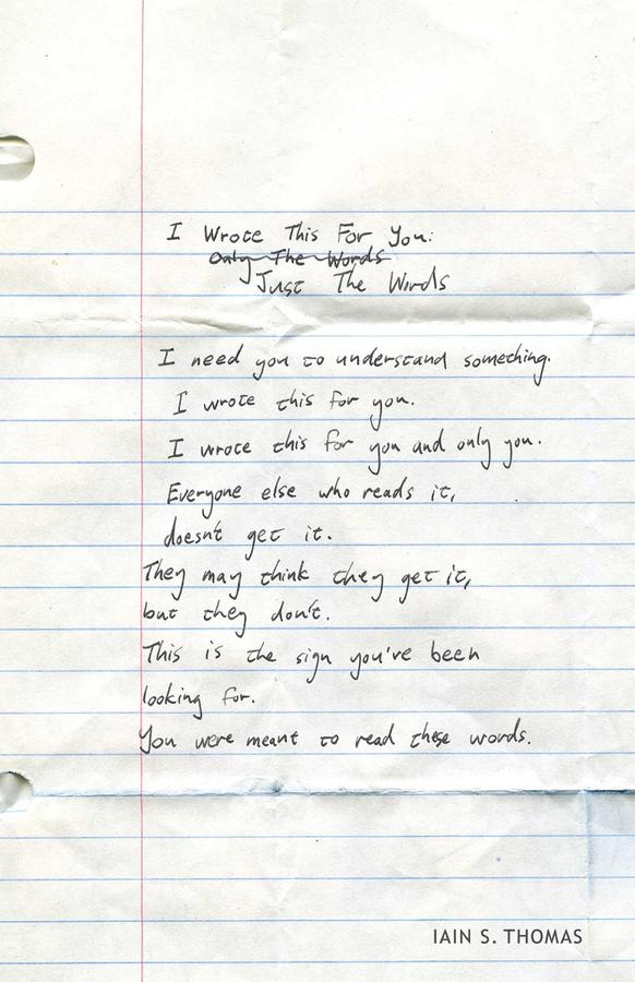 I Wrote This for You: Just the Words-Poetry-買書書 BuyBookBook