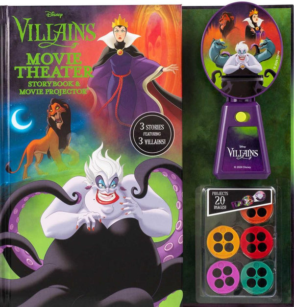 Disney Villains: Movie Theater Storybook & Movie Projector-Children’s picture books-買書書 BuyBookBook