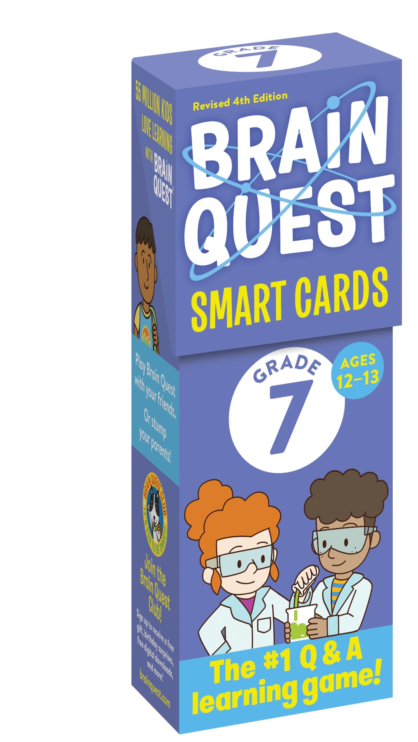 Brain Quest 7th Grade Smart Cards Revised 4th Edition-Children’s / Teenage general interest: General knowledge and interesting facts-買書書 BuyBookBook