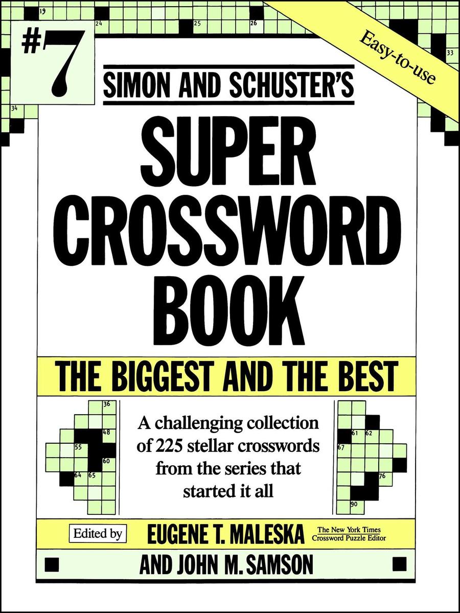 Simon & Schuster Super Crossword Puzzle Book #7-Hobbies/ quizzes/ games-買書書 BuyBookBook