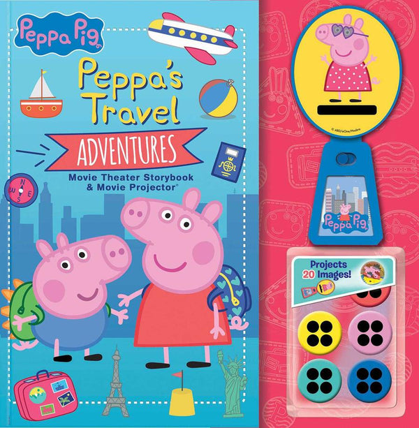Peppa Pig: Peppa's Travel Adventures Movie Theater Storybook & Movie Projector-Children’s picture books-買書書 BuyBookBook