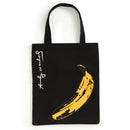 Warhol Banana Canvas Tote Bag - Black-Lifestyle and Leisure-買書書 BuyBookBook