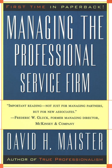 Managing The Professional Service Firm-Business and Management-買書書 BuyBookBook