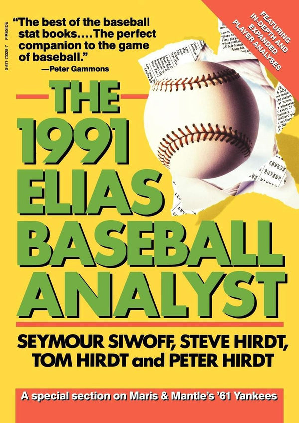 Elias Baseball Analyst, 1991-Sports and Active outdoor recreation-買書書 BuyBookBook