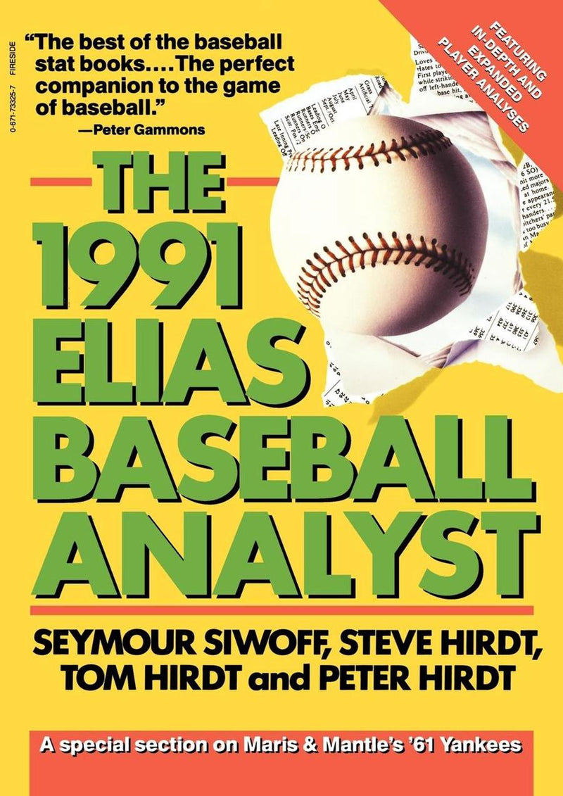 Elias Baseball Analyst, 1991-Sports and Active outdoor recreation-買書書 BuyBookBook
