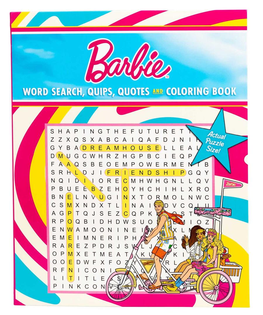 Barbie Word Search, Quips, Quotes, and Coloring Book-Hobbies/ quizzes/ games-買書書 BuyBookBook