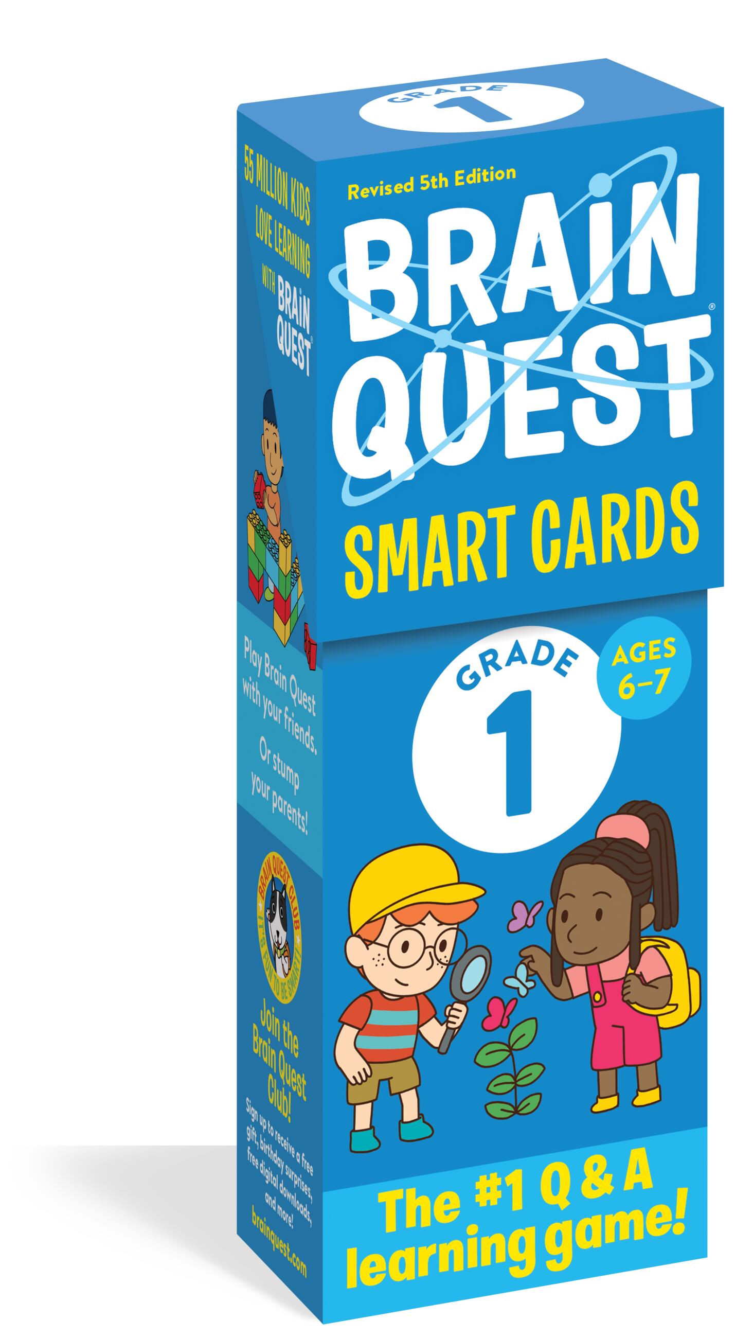 Brain Quest 1st Grade Smart Cards Revised 5th Edition-Children’s / Teenage general interest: General knowledge and interesting facts-買書書 BuyBookBook