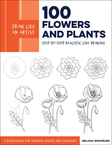 Draw Like an Artist: 100 Flowers and Plants-Art: general-買書書 BuyBookBook