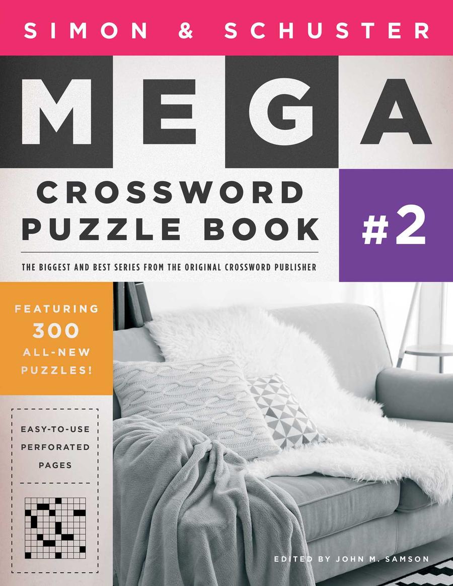 Simon & Schuster Mega Crossword Puzzle Book #2-Hobbies/ quizzes/ games-買書書 BuyBookBook