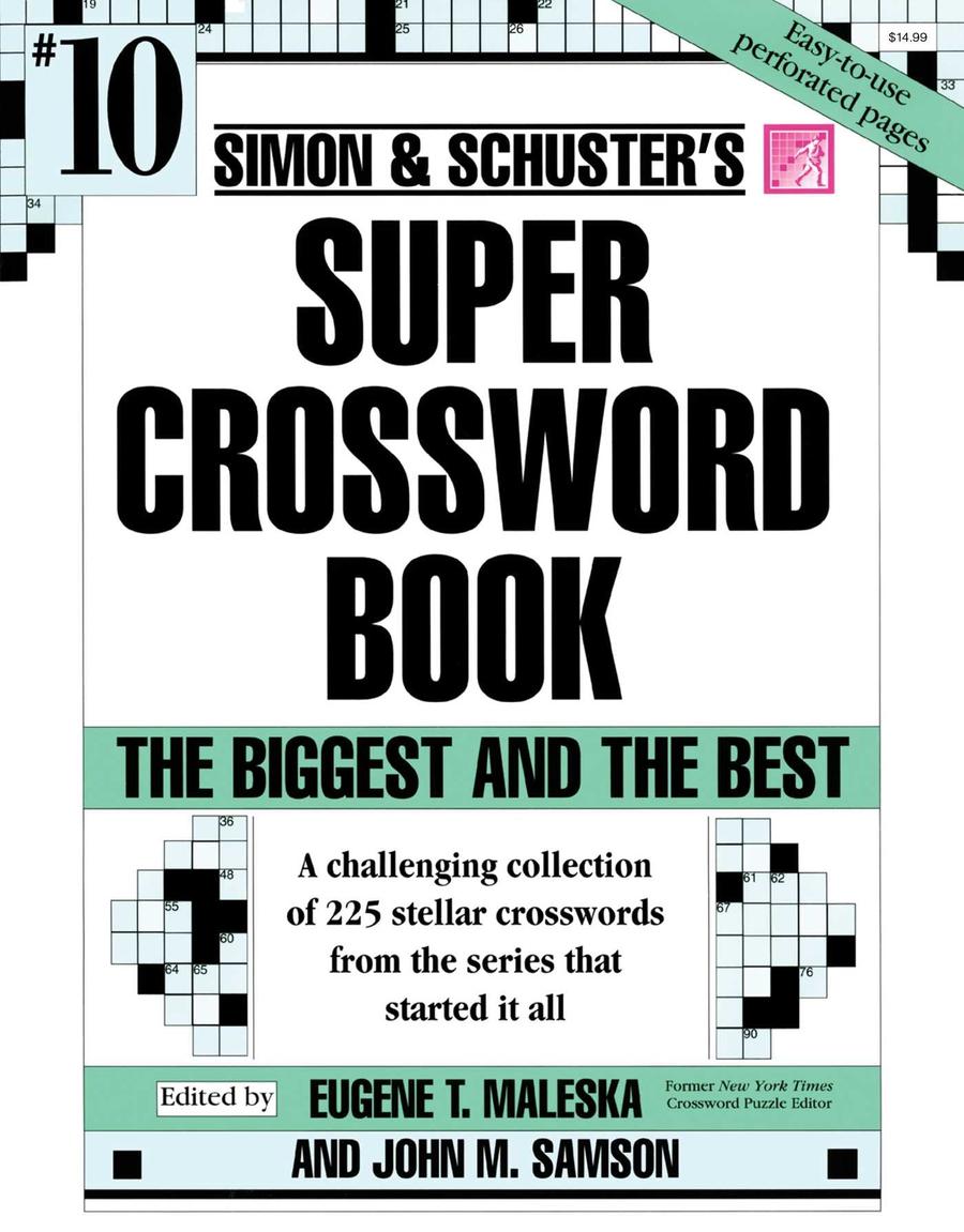 Simon & Schuster Super Crossword Puzzle Book #10-Hobbies/ quizzes/ games-買書書 BuyBookBook
