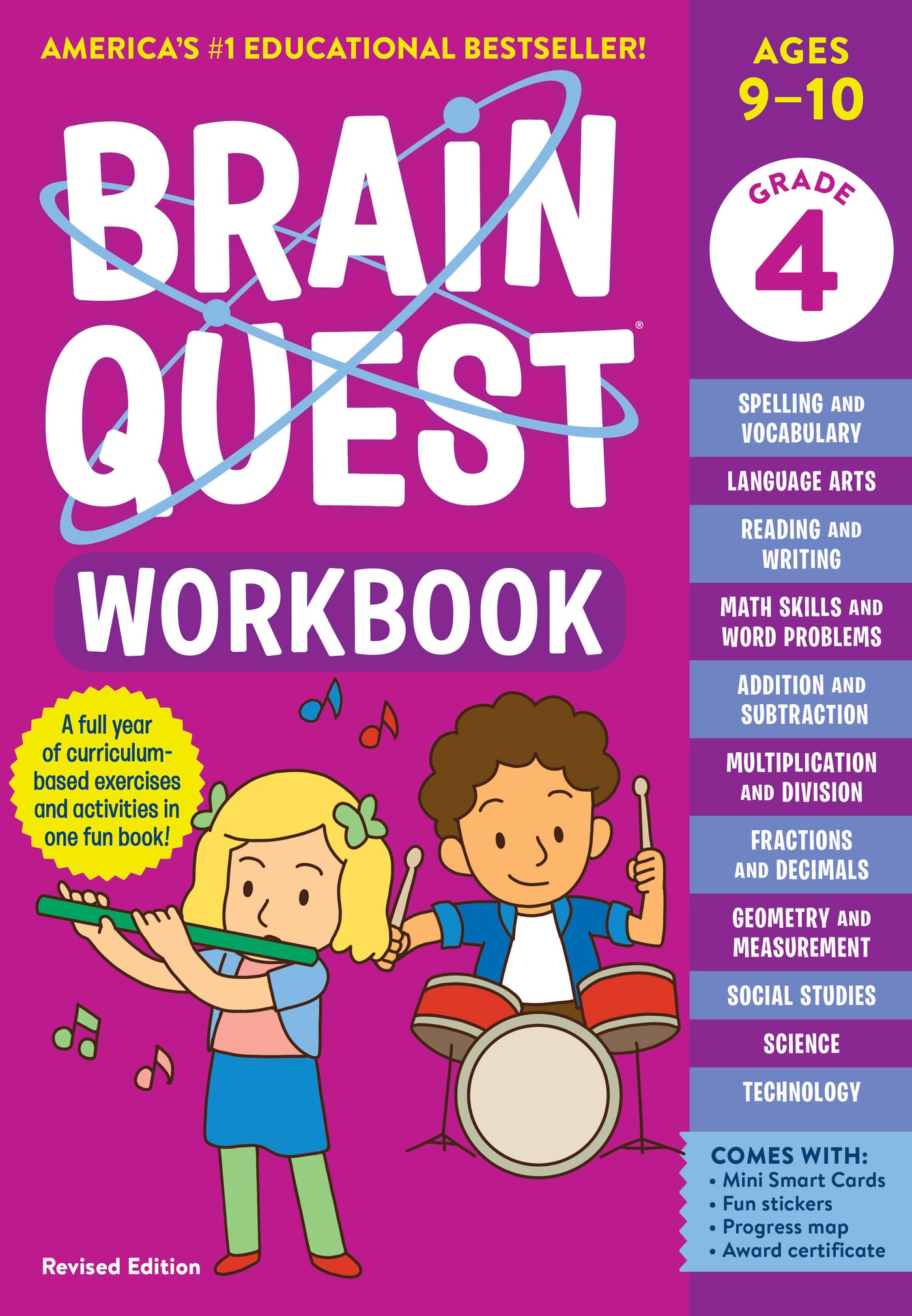Brain Quest Workbook: 4th Grade Revised Edition-Children’s / Teenage general interest: General knowledge and interesting facts-買書書 BuyBookBook