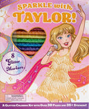 Sparkle with Taylor! A Glitter Coloring Kit-Children’s interactive and activity books and kits-買書書 BuyBookBook