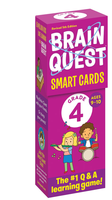 Brain Quest 4th Grade Smart Cards Revised 5th Edition-Children’s / Teenage general interest: General knowledge and interesting facts-買書書 BuyBookBook
