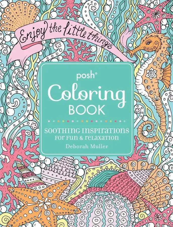 Posh Adult Coloring Book: Soothing Inspirations for Fun & Relaxation-Hobbies/ quizzes/ games-買書書 BuyBookBook
